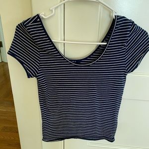 Striped crop top
